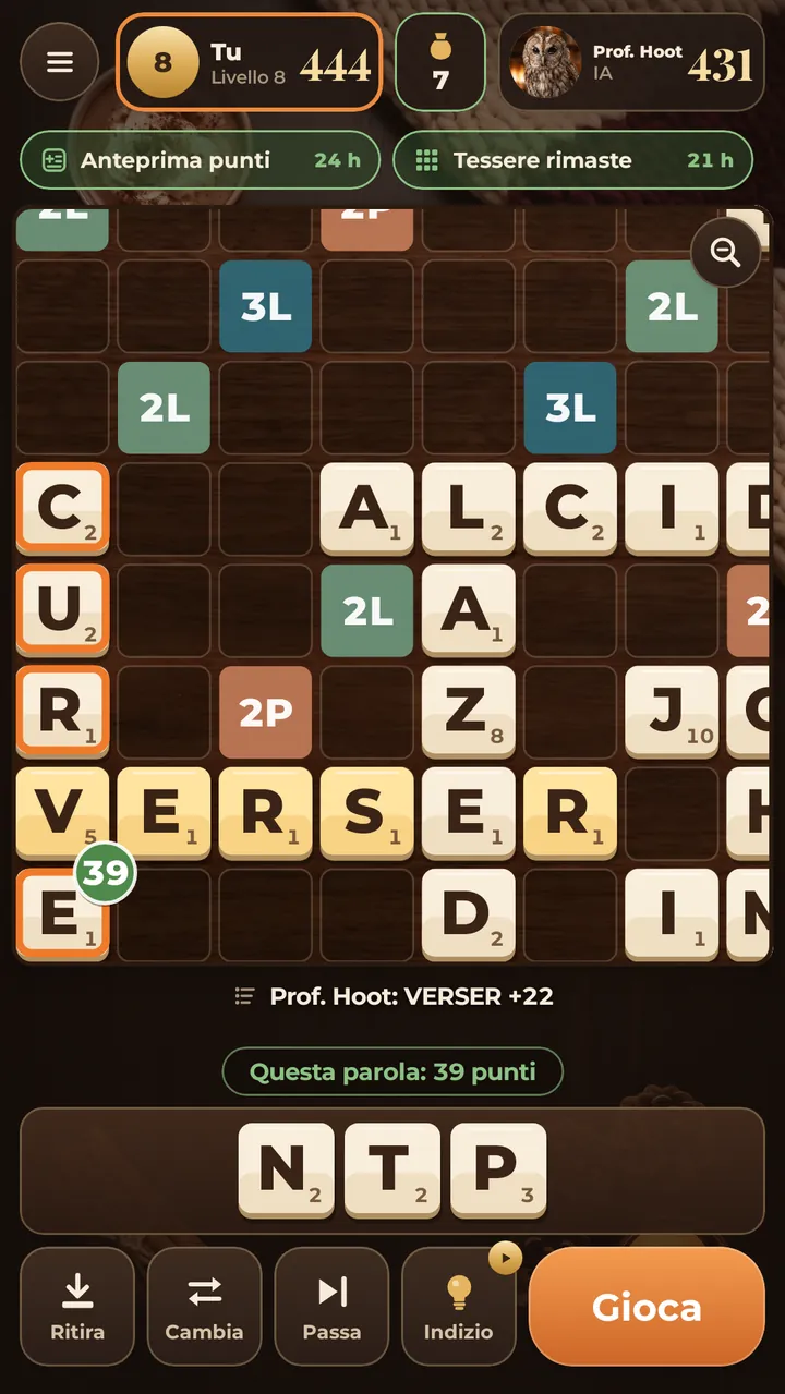 ZOOM E LETTURA FACILE ANTEPRIMA PUNTI IN GIOCO