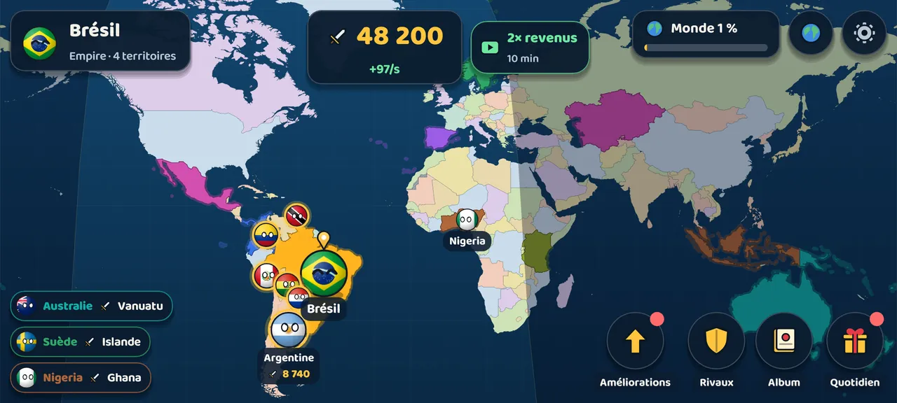 UN MONDE VIVANT : CHAQUE PAYS SE BAT