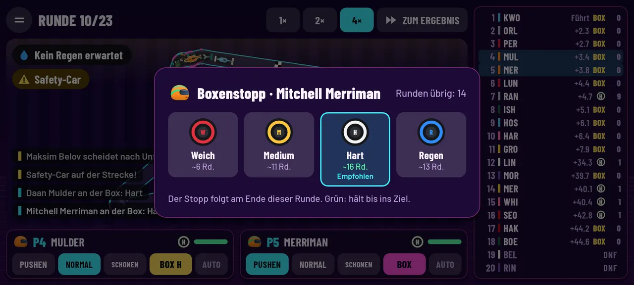 IM RICHTIGEN MOMENT AN DIE BOX