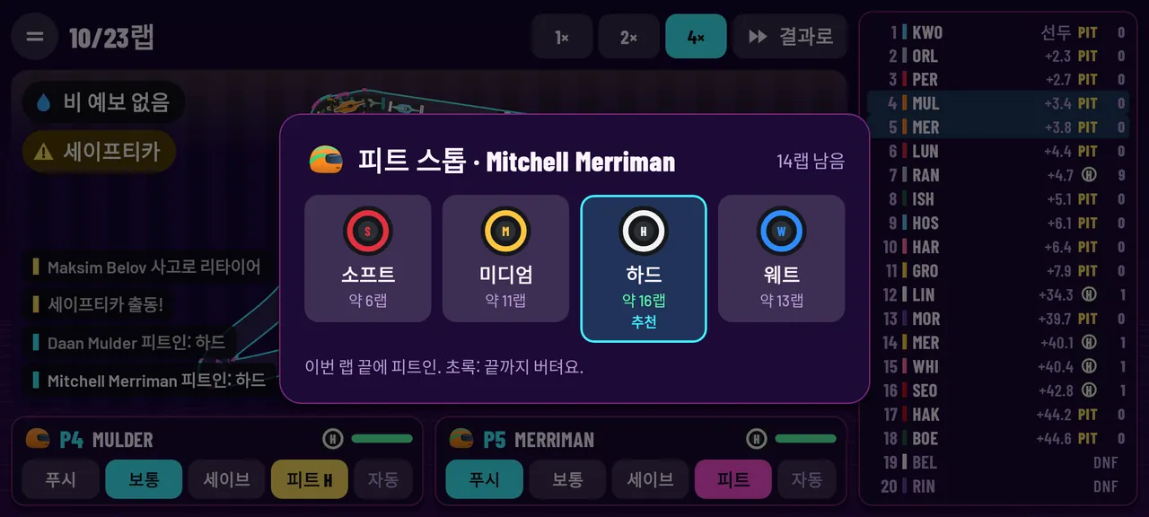 알맞은 순간에 피트 인