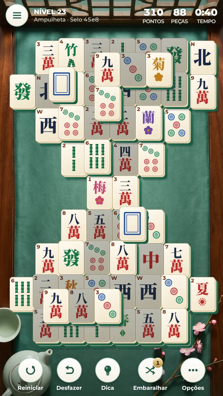 MAHJONG PACIÊNCIA COMBINE PARES E FAÇA COMBOS