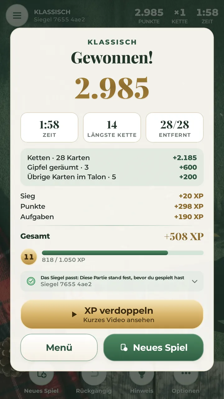ALLE DREI GIPFEL RÄUMEN KNACKE DEINEN HIGHSCORE
