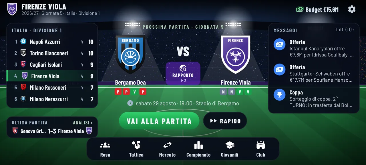 NIENTE PAY-TO-WIN. SOLO CALCIO.