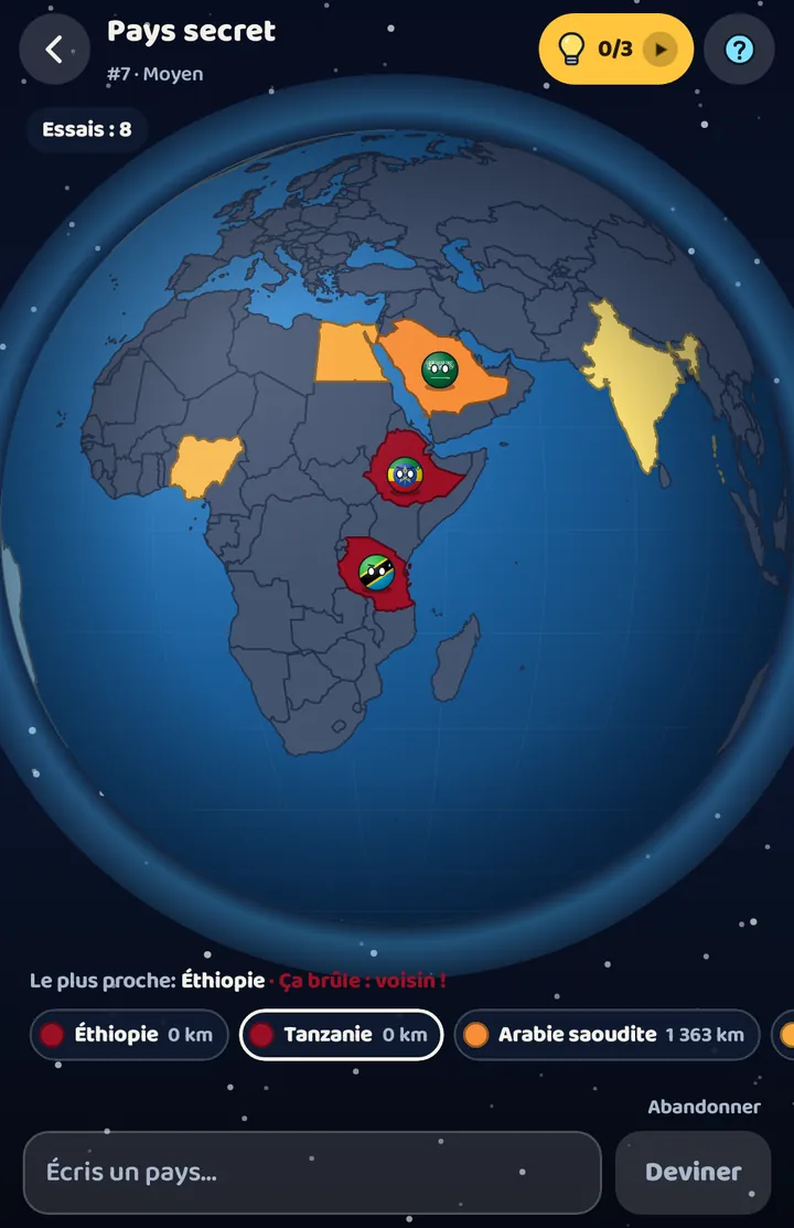 CHAUD OU FROID ? TOUCHE LE GLOBE