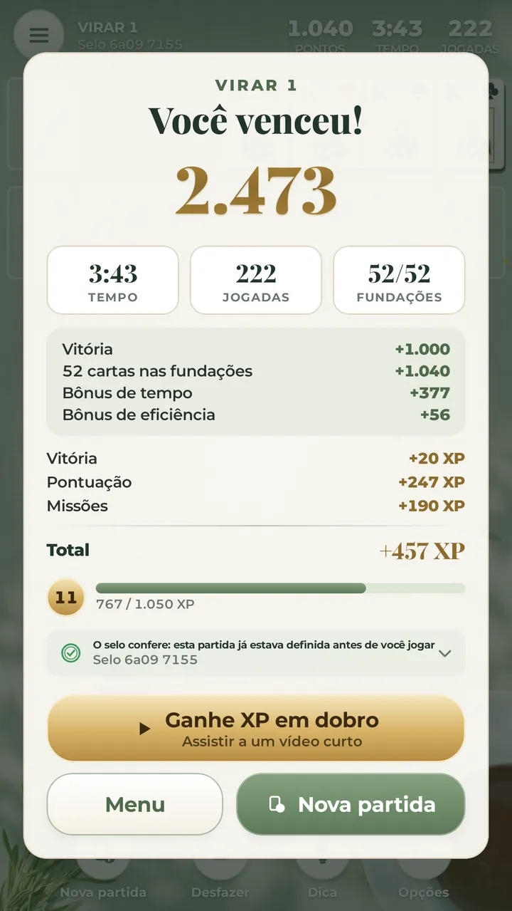 VENÇA A PARTIDA SUPERE SEU RECORDE