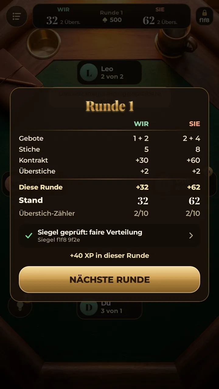 FAIRE KARTEN ZUM NACHPRÜFEN