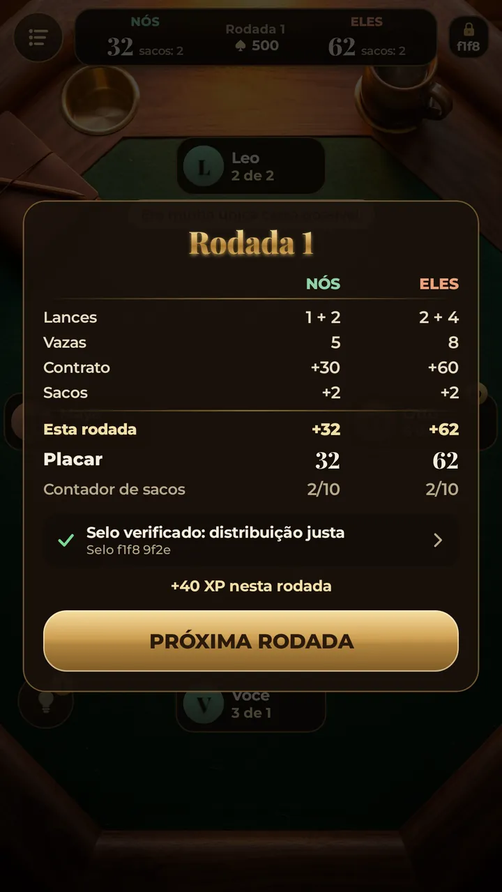 DISTRIBUIÇÃO JUSTA QUE VOCÊ CONFERE