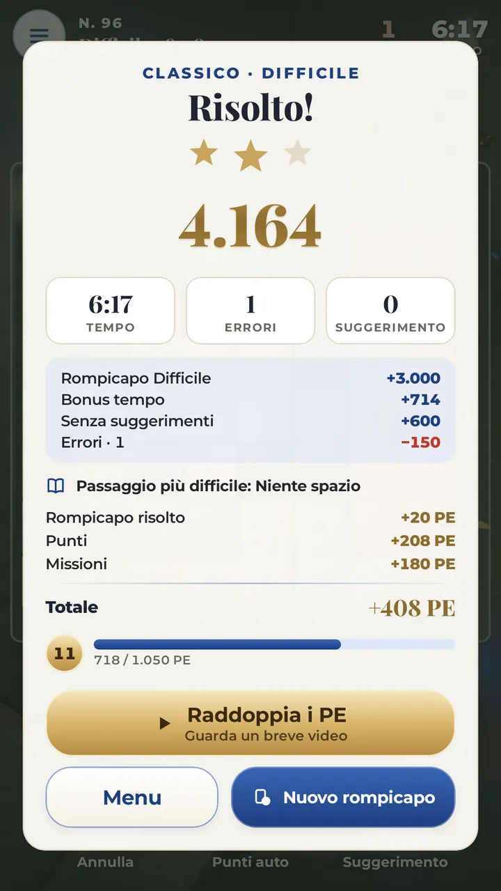 RISOLVILO CONQUISTA TRE STELLE