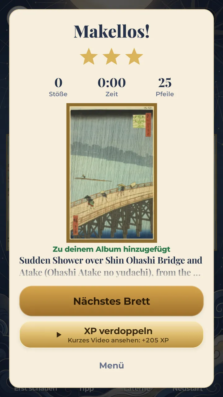 BRETT RÄUMEN EIN JAPANISCHER HOLZSCHNITT ERSCHEINT