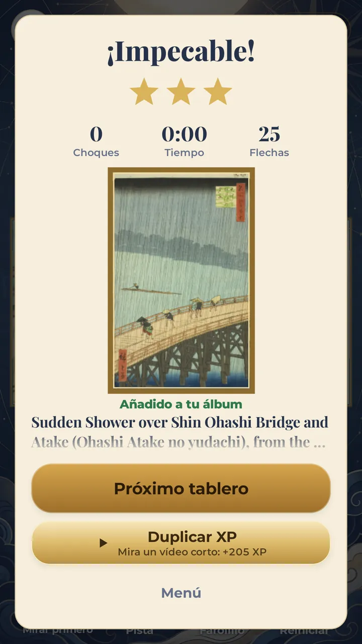 DESPEJA EL TABLERO DESCUBRE UN GRABADO JAPONÉS