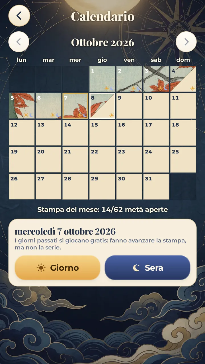 UNA STAMPA AL MESE OGNI GIORNO DUE PEZZI