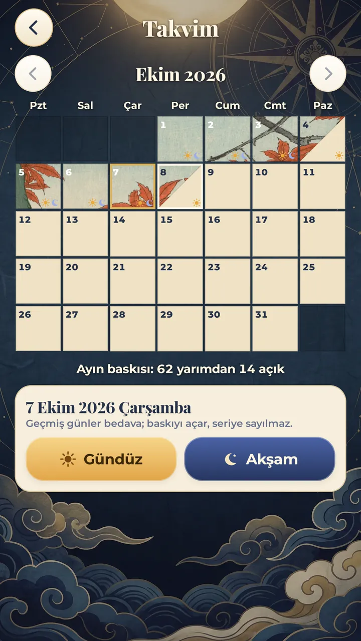 HER AY BİR BASKI HER GÜN İKİ PARÇA AÇ